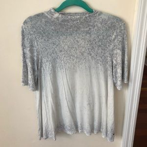 Women’s American Eagle Soft & Sexy Gray Speckled Ombré Short Sleeve Top